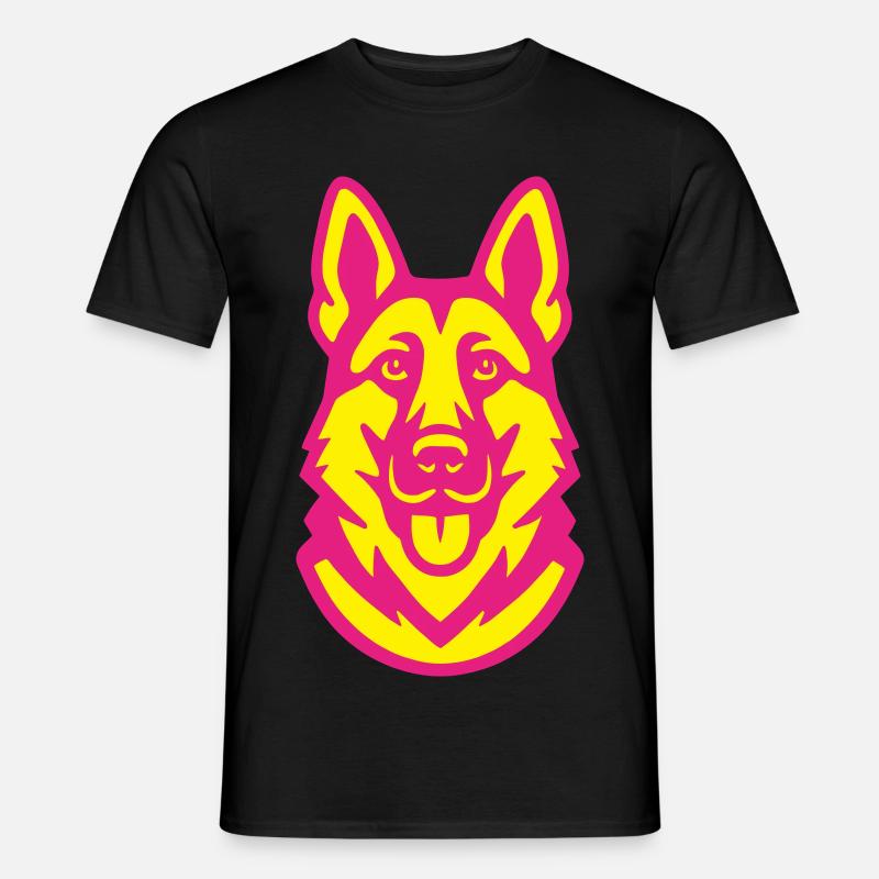 Schäferhund Pop-Art Männer T-Shirt