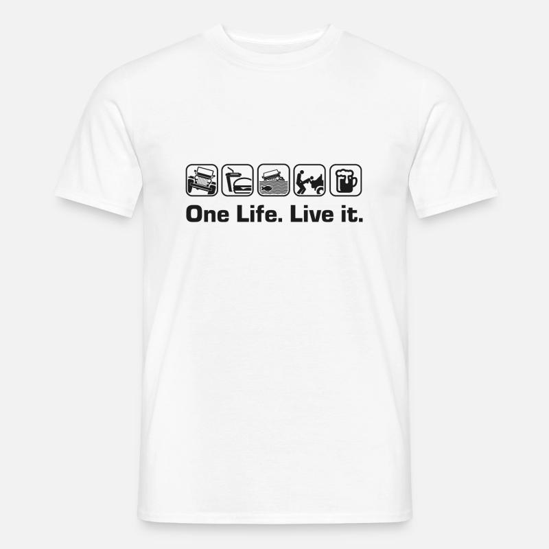 One life - live it Männer T-Shirt