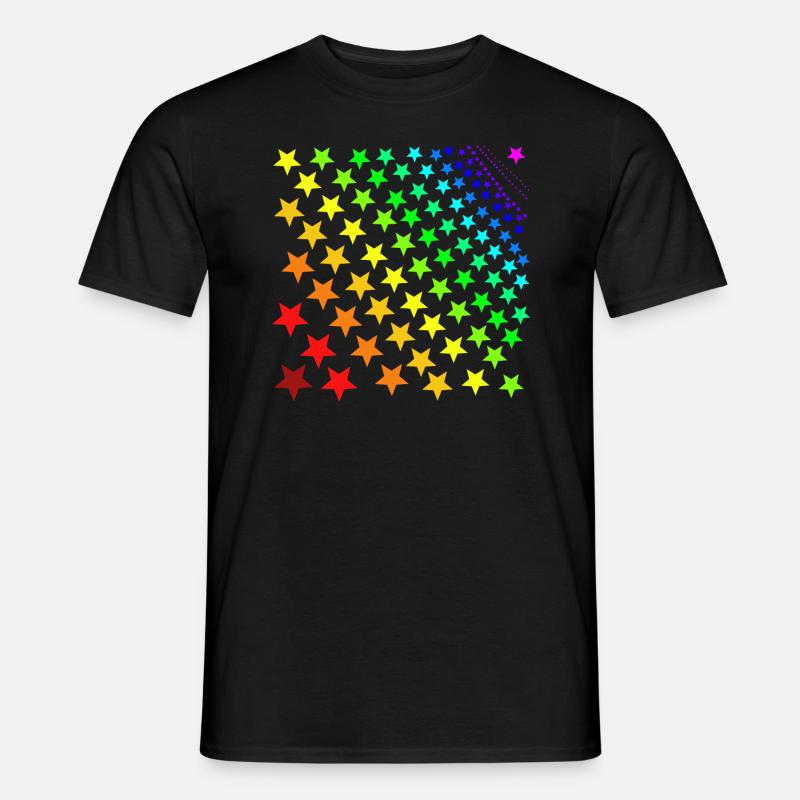 Sterne Regenbogen Geschenkidee - Männer T-Shirt - undefined