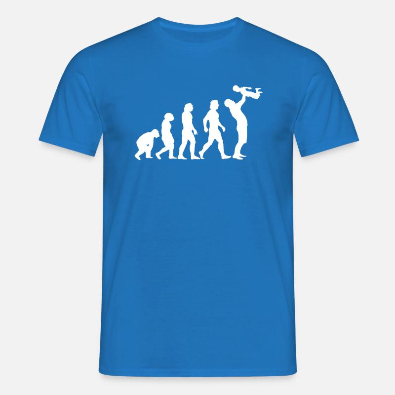 papa evolution boy - Männer T-Shirt - Royalblau