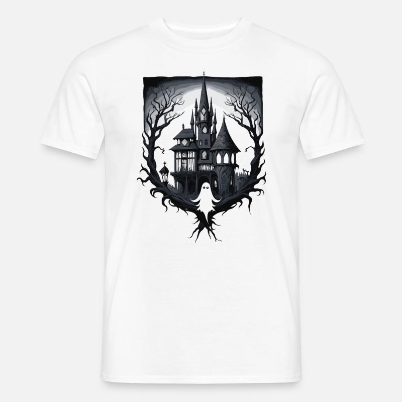 Spooky Mansion Männer T-Shirt