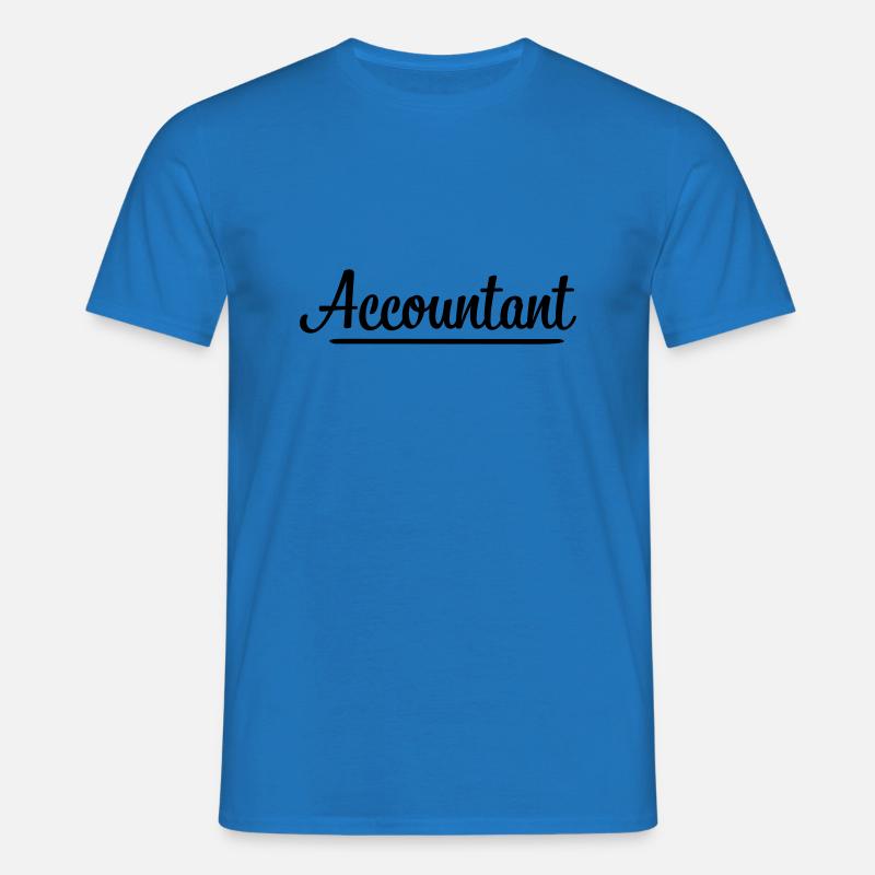 Comptable - T-shirt Homme - bleu royal