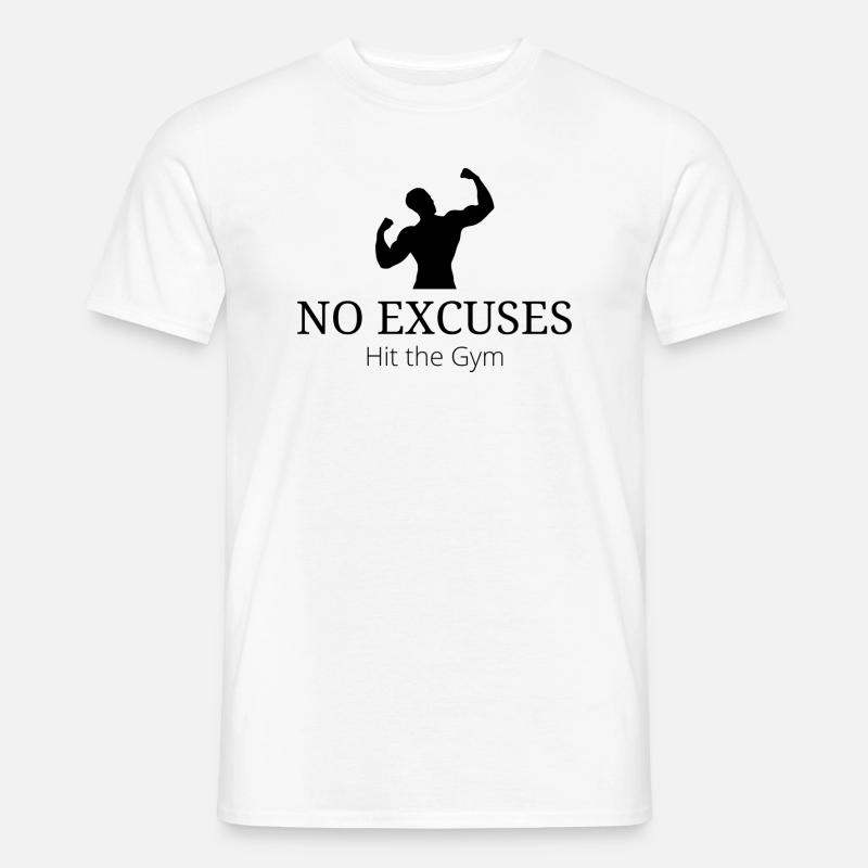 NO EXCUSES Design Männer T-Shirt