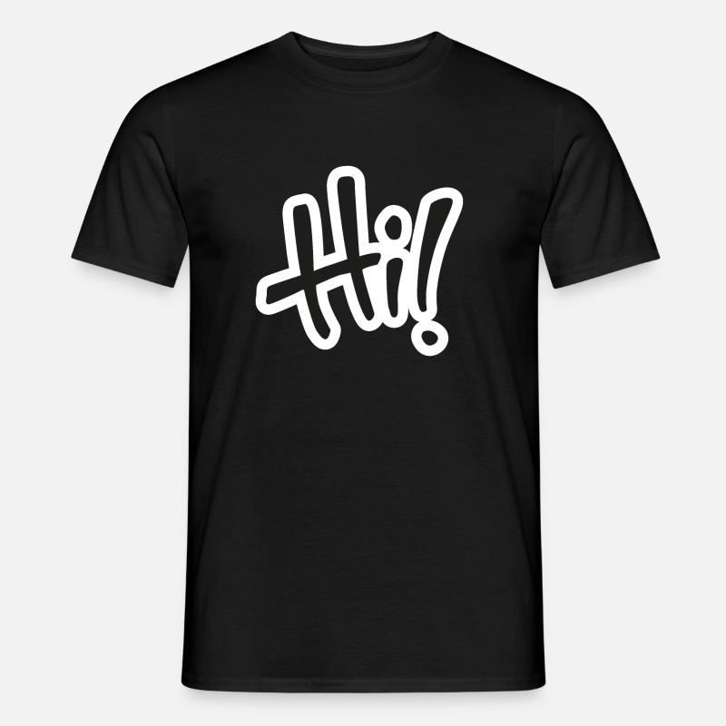 Hi! text Men’s T-shirt