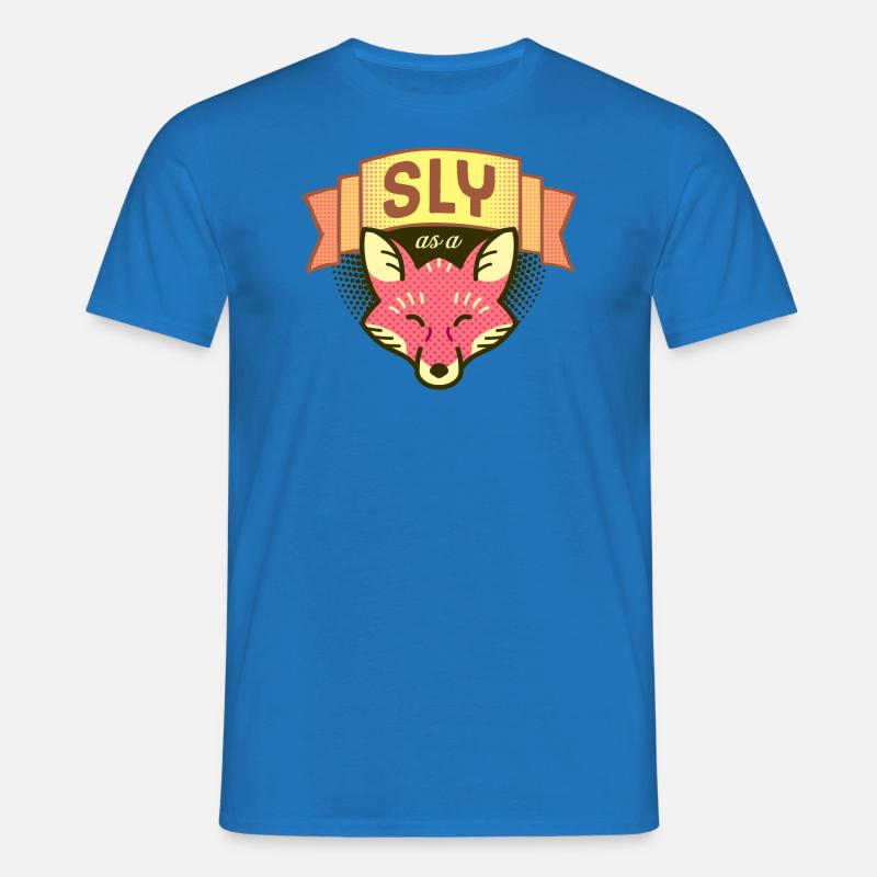Sly as a Fox - Männer T-Shirt - Royalblau
