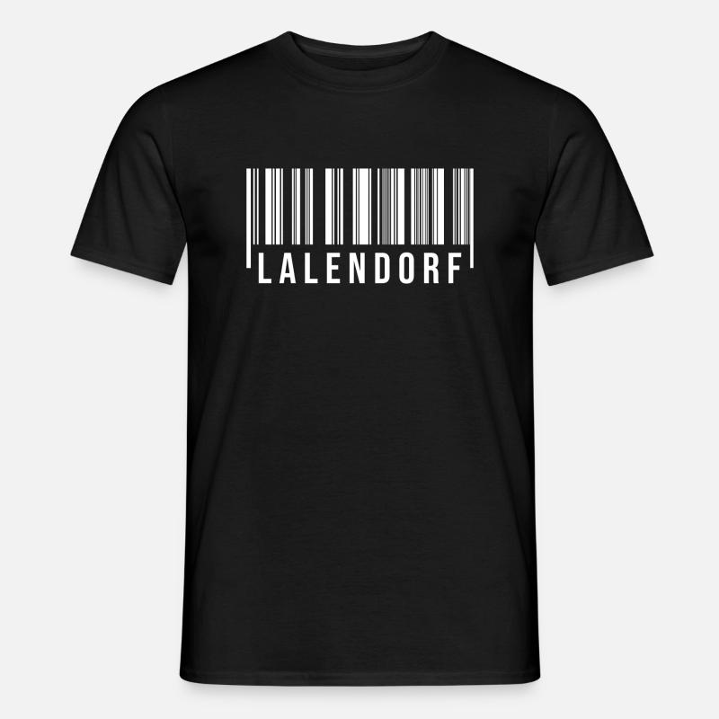 Lalendorf Strichcode - Männer T-Shirt - undefined