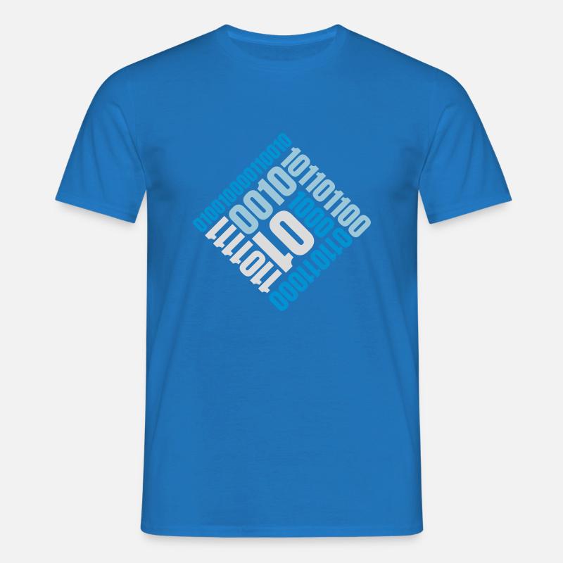 Binär Code Programm Sprache - Männer T-Shirt - Royalblau