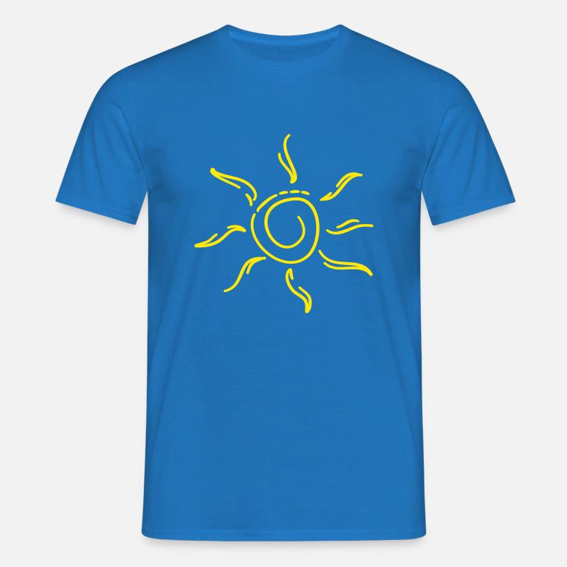 Sonnenschein - Männer T-Shirt - Royalblau