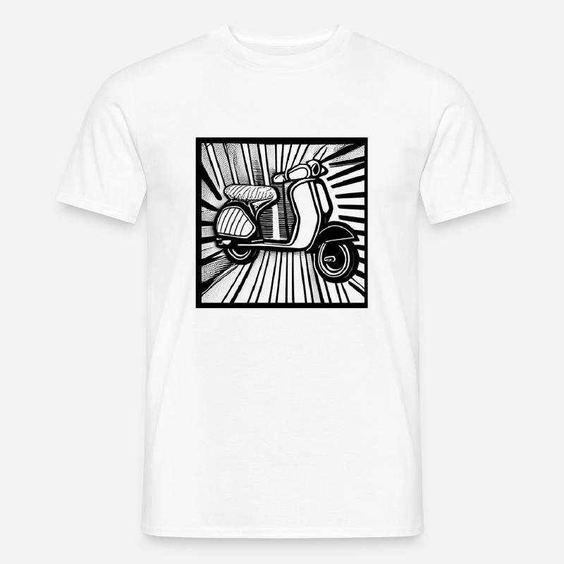 Ein Roller Männer T-Shirt