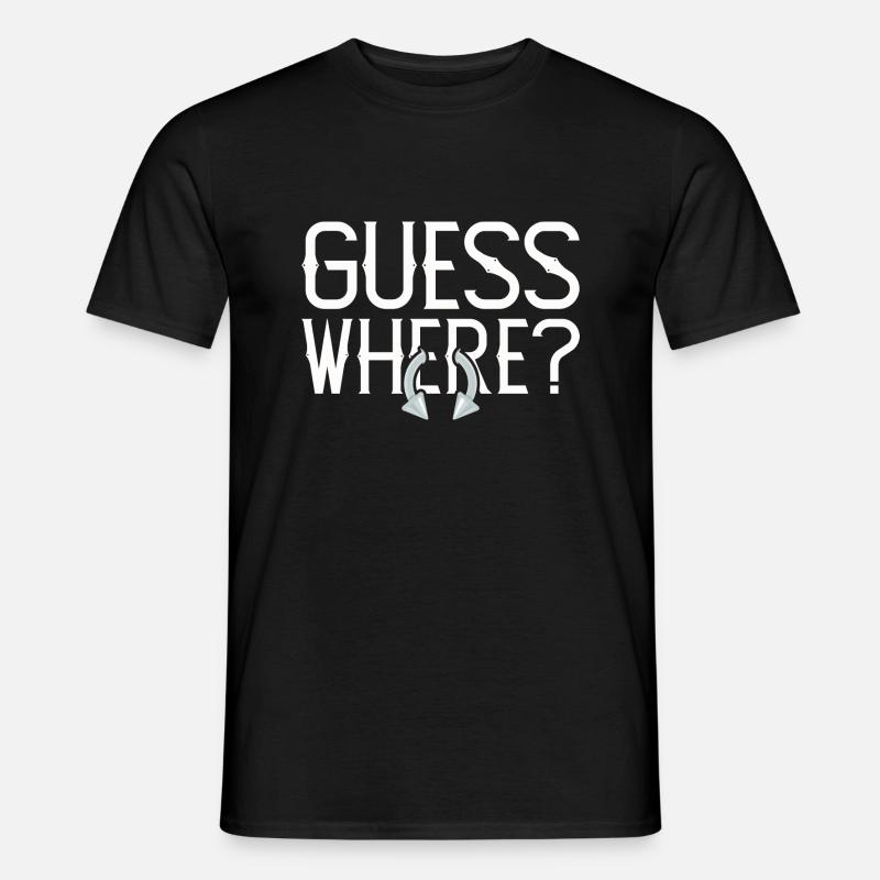 Guess Where Piercing Piercings Men’s T-shirt