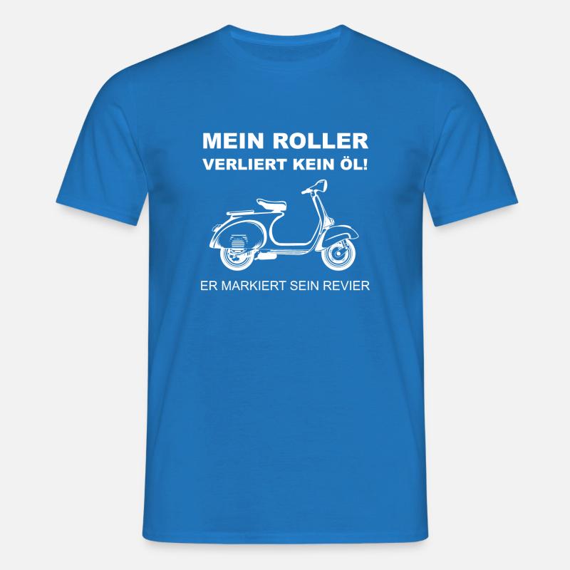 Roller Blechroller - Männer T-Shirt - Royalblau