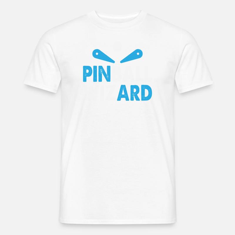 Pinball blanc bleu Pinball Wizard Flipper T-shirt homme