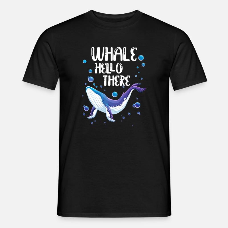Hello Hello : Imprimé de baleine joueur T-shirt homme