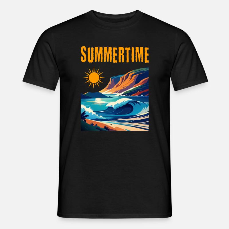 Summertime - schönes Sommerdesign Männer T-Shirt