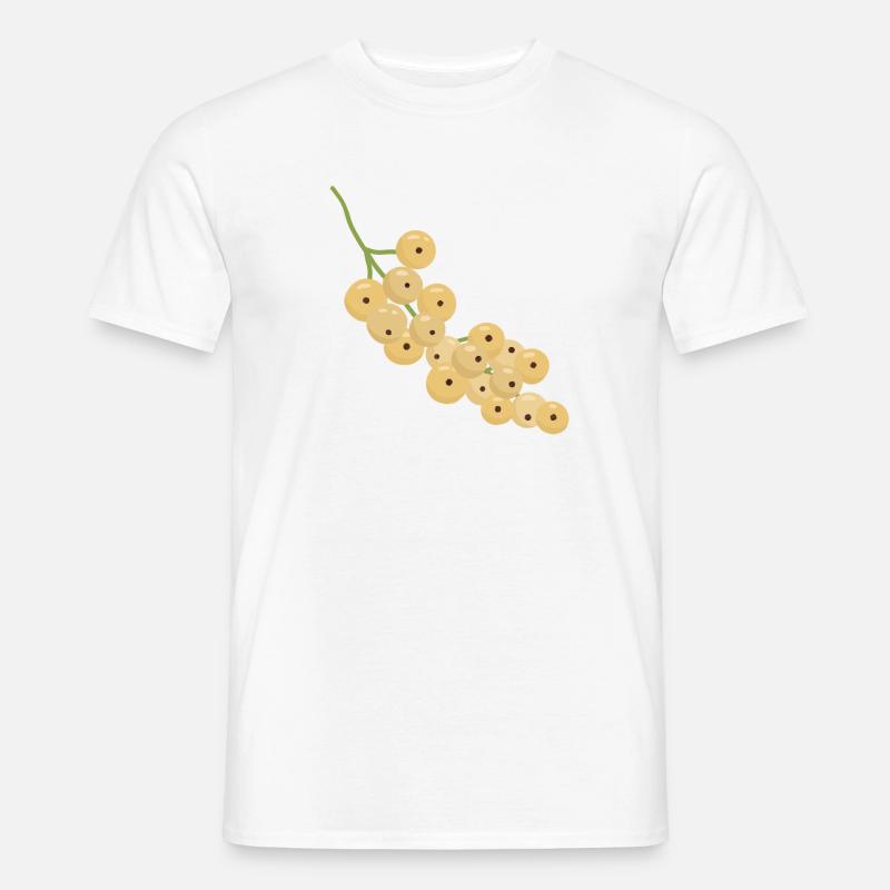 White Currant Bunch Illustration Men’s T-shirt