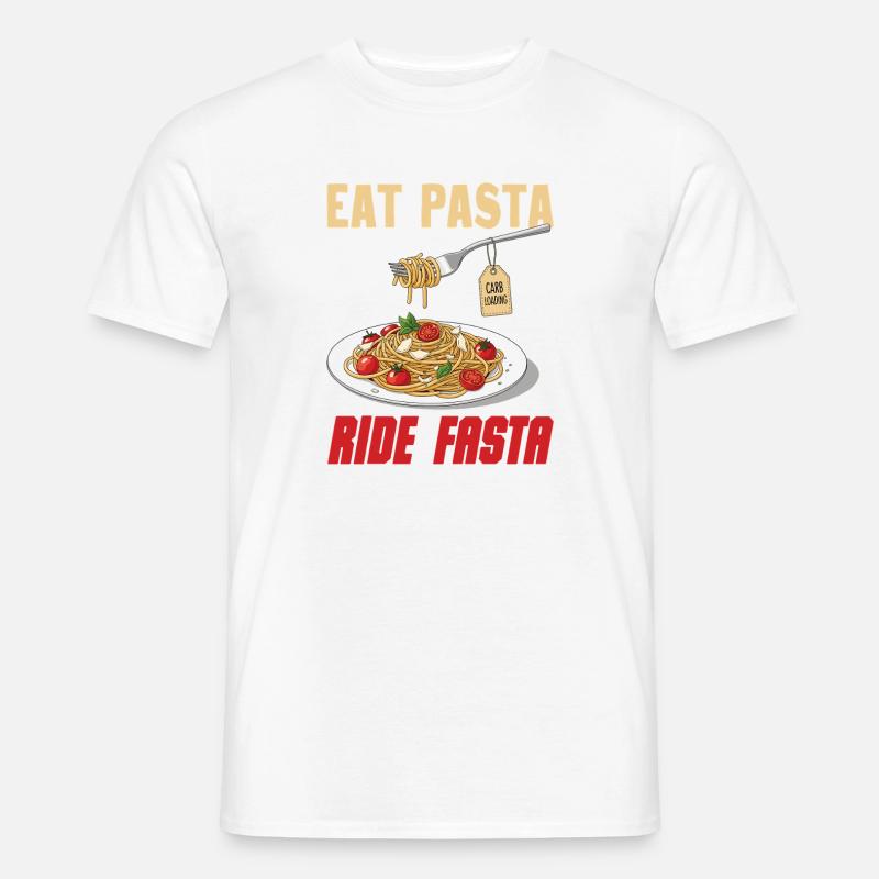 Lebenslust Pasta Illustration Männer T-Shirt