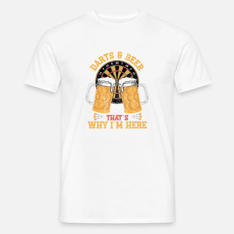 Conception de fléchettes et de bières T-shirt homme