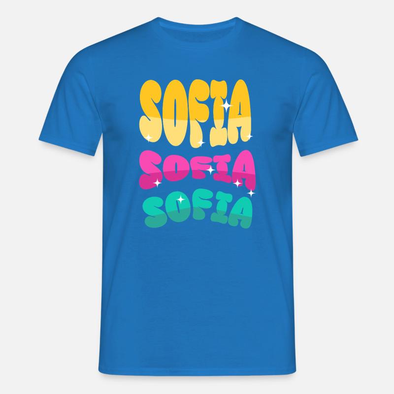 Sofia  - Männer T-Shirt - Royalblau
