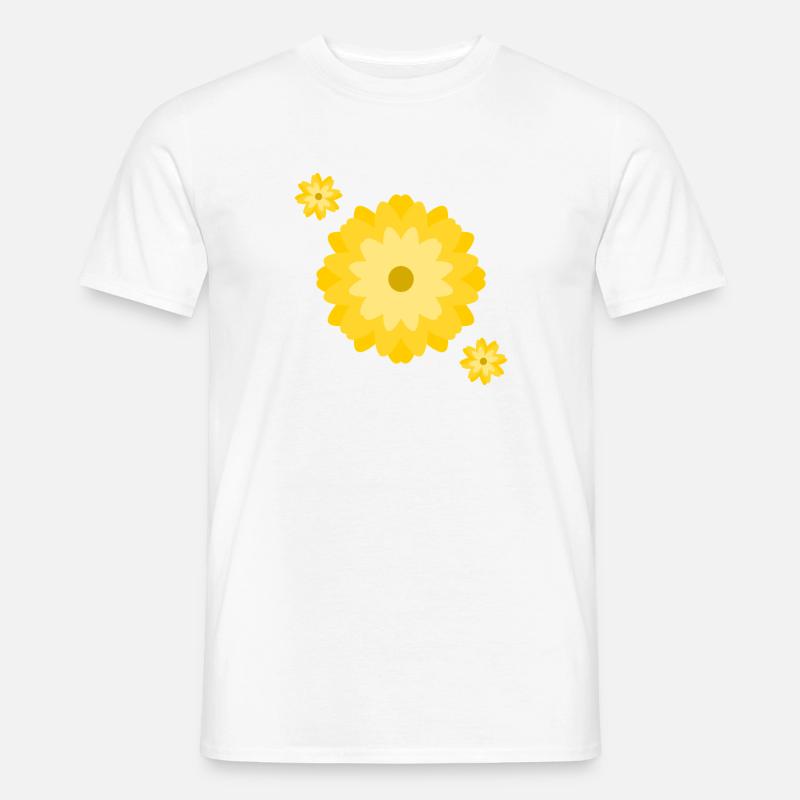 Explosion de marguerite ensoleillée T-shirt homme