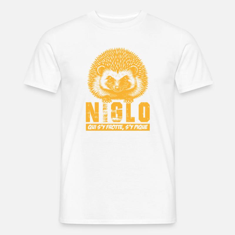 NIGLO - hedgehog, whoever rubs against it gets pricked Men’s T-shirt