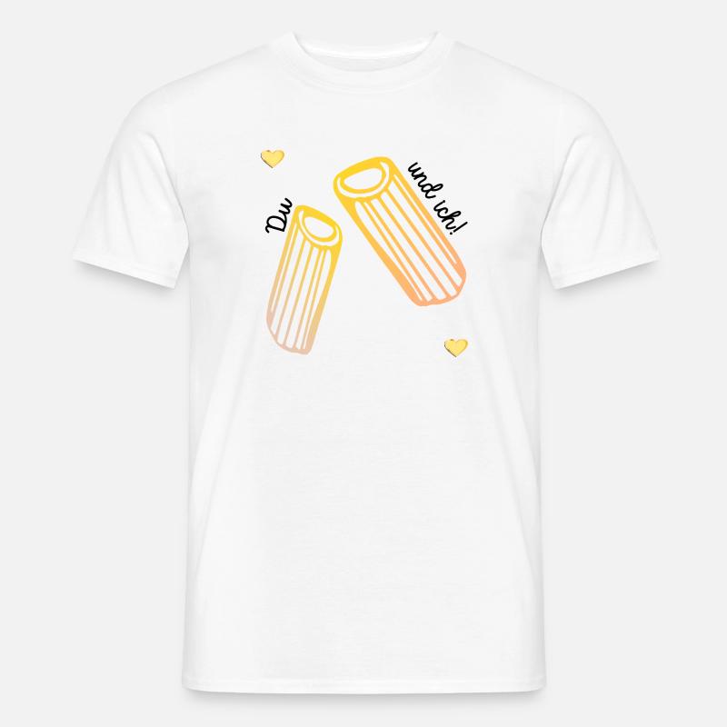 Amour des pâtes de la Saint-Valentin T-shirt homme