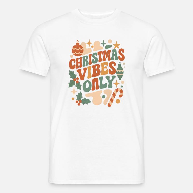 Christmas Vibes Only Retro Men’s T-shirt