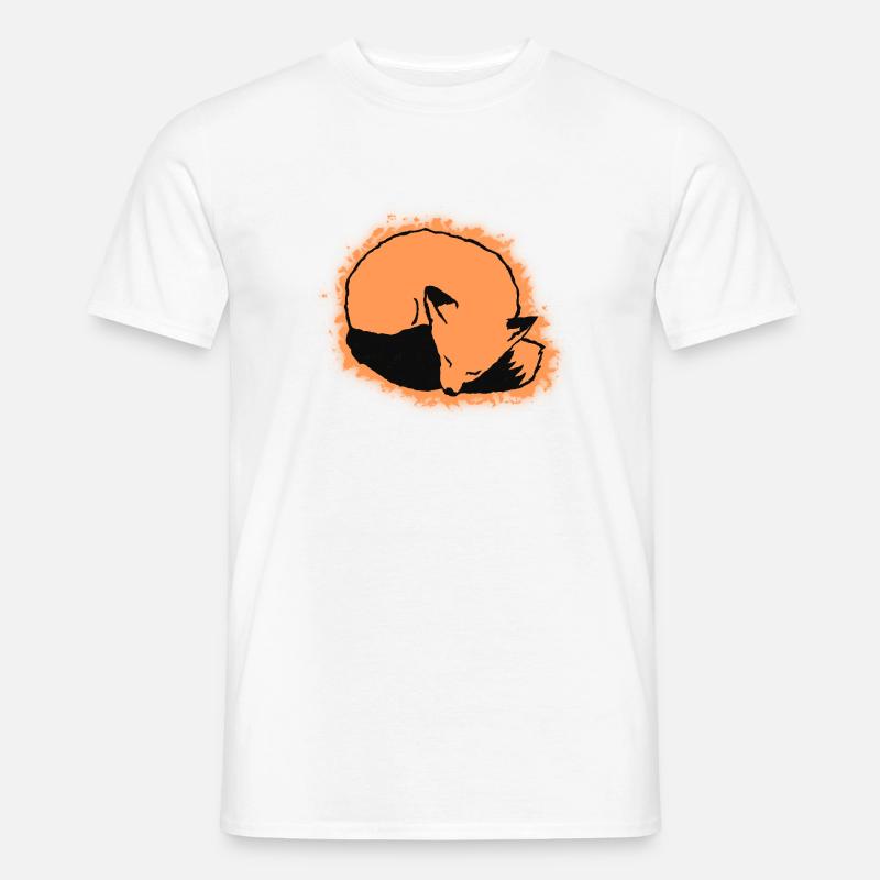 Fuchs schlafend: Niedlich, Kawaii & Comic Stil Männer T-Shirt