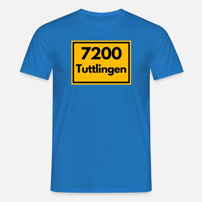 OLD POSTCODE POSTCODE RETRO 7200 TUTTLINGEN - Men's T-Shirt - royal blue