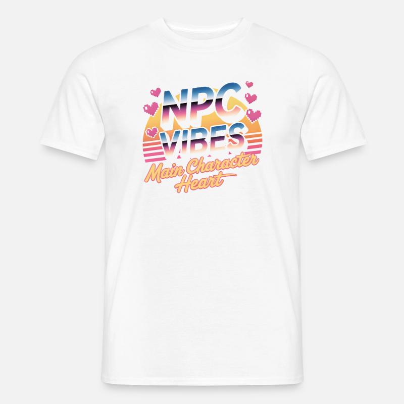 NPC Vibes | Main Character Energy Gaming Men’s T-shirt