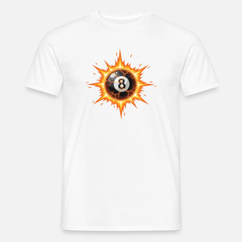 Explosion de Boule de Feu 8-Boules T-shirt homme