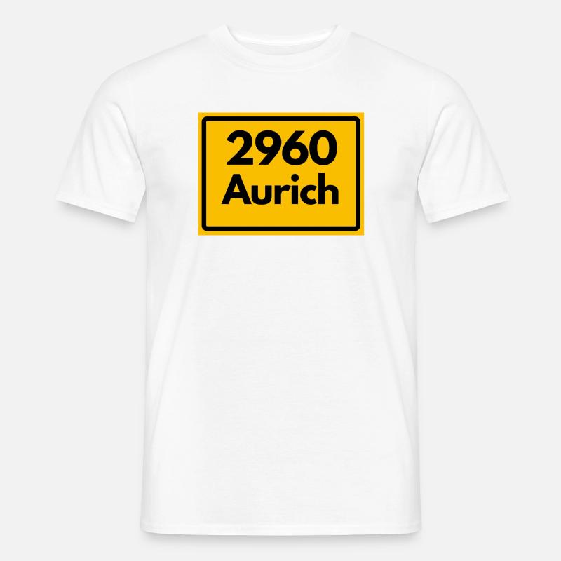 ANCIEN CODE POSTAL 2960 AURICH OSTFRIESLAND T-shirt homme
