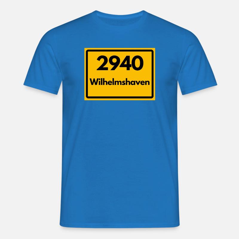 OLD POSTCODE POSTCODE RETRO 2940 WILHELMSHAVEN - Men's T-Shirt - royal blue