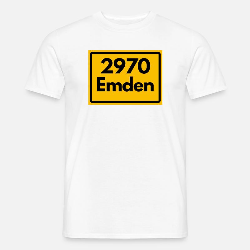 OLD POSTCODE ZIP CODE RETRO ⚓ 2970 Emden Moin moin Men’s T-shirt