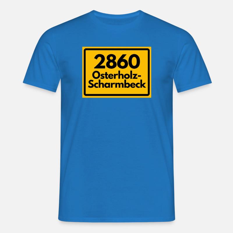 OLD POSTCODE POSTCODE 2860 OSTERHOLZ-SCHARMBECK - Men's T-Shirt - royal blue