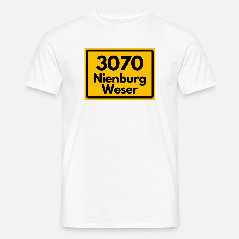 OLD POSTCODE POSTCODE RETRO 3070 NIENBURG WESER! Men’s T-shirt