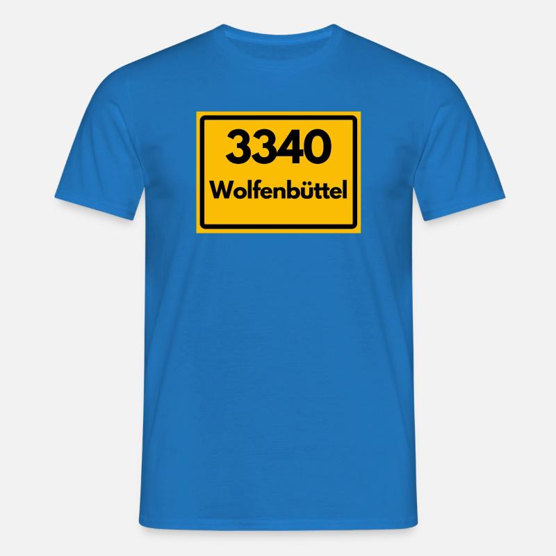 OLD POSTCODE POSTCODE RETRO 3340 WOLFENBÜTTEL - Men's T-Shirt - royal blue