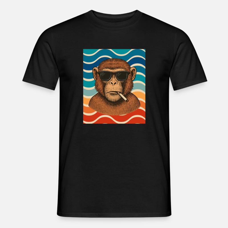 Wave Chimp with Sunglasses Men’s T-shirt