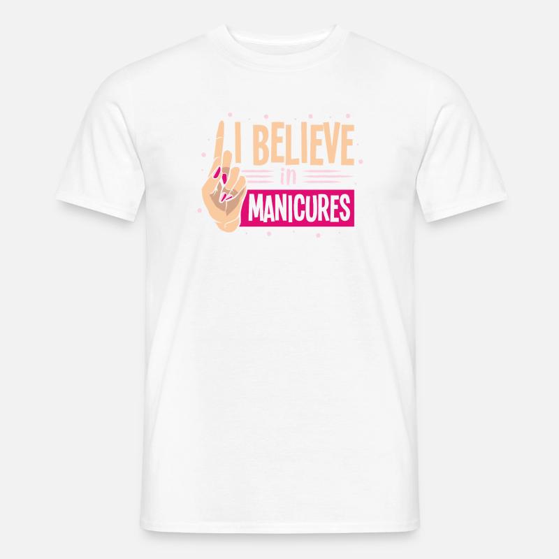 Designer de manucures Salon de manucure cosmétiques T-shirt homme