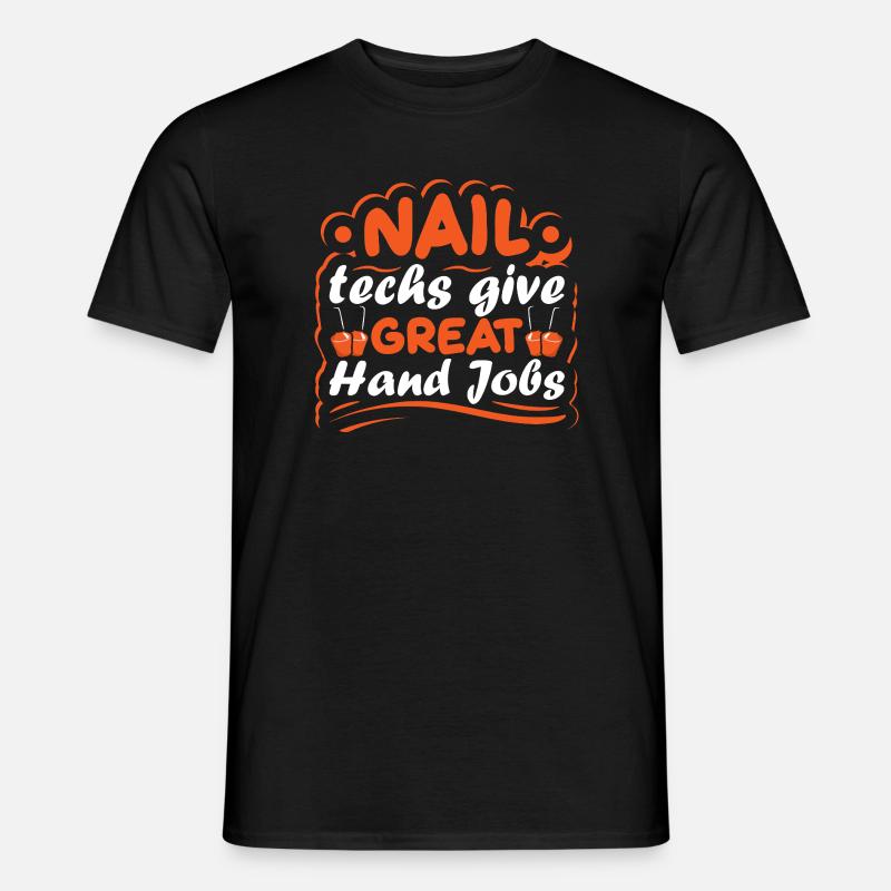 Designer de manucures Salon de manucure cosmétiques T-shirt homme