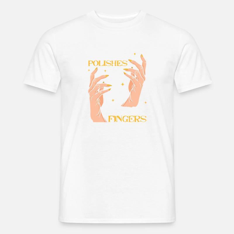 Designer de manucures Salon de manucure cosmétiques T-shirt homme