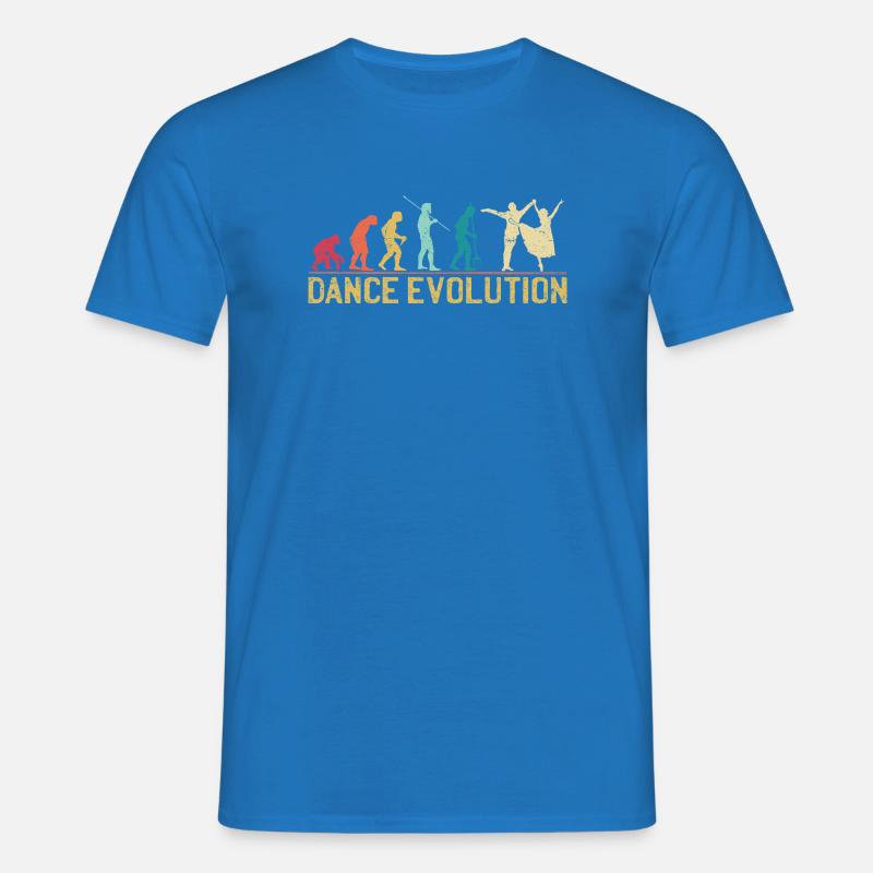 Dance Evolution Silhouette Design - Men's T-Shirt - royal blue