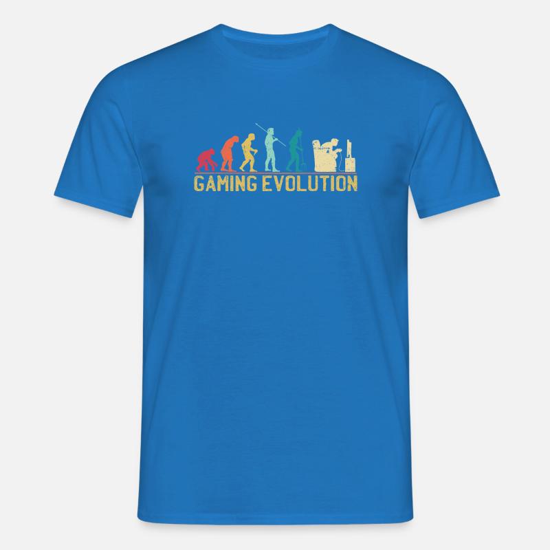 Gaming Evolution Artwork - Men's T-Shirt - royal blue