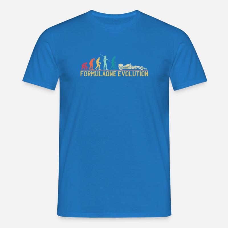 Illustration der Formel-Evolution - Männer T-Shirt - Royalblau