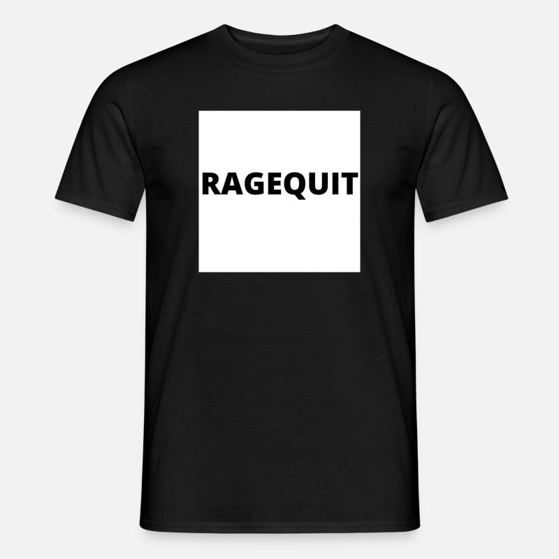 "Ragequit" design in thick black font Men’s T-shirt