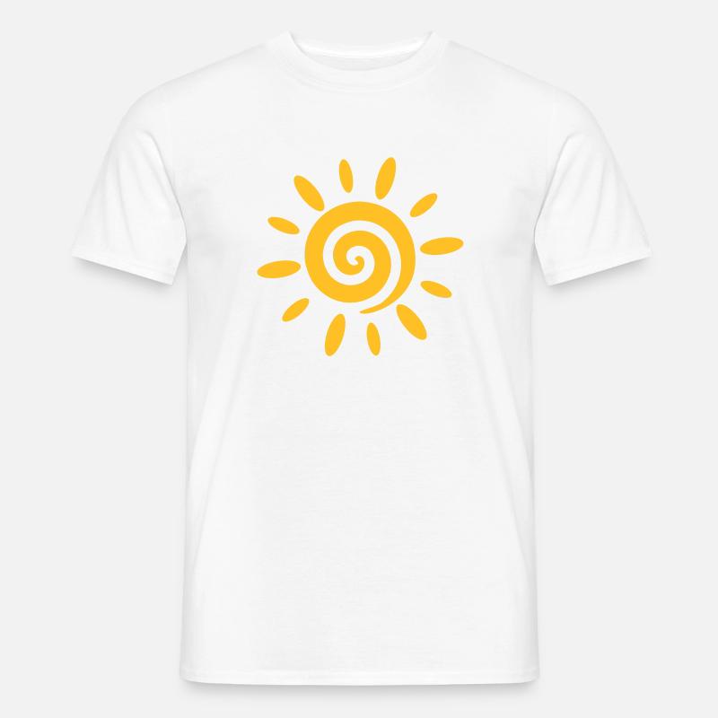 Sonne - Männer T-Shirt - Royalblau