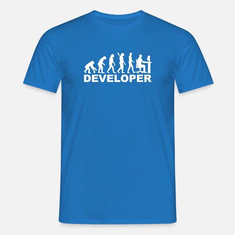 Developer - Men's T-Shirt - royal blue