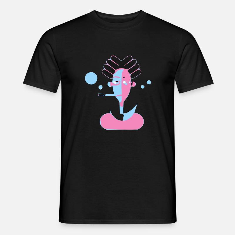 Der Mann mit der Pfeife - Männer T-Shirt - undefined
