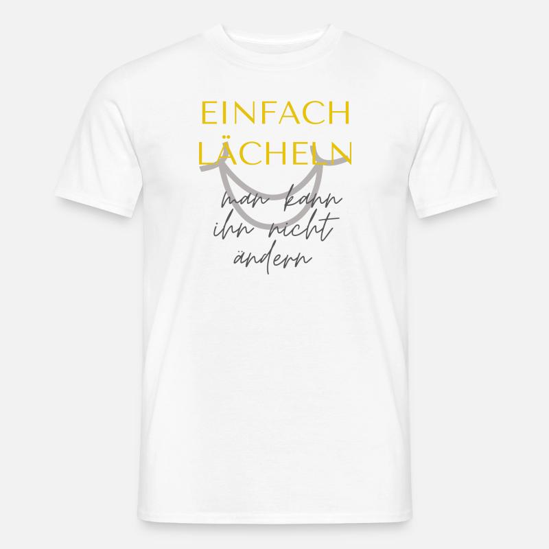Conception simple du sourire T-shirt homme