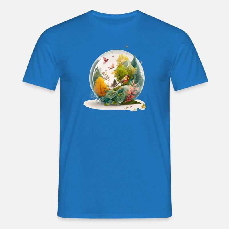 La foret miniature - T-shirt Homme - bleu royal