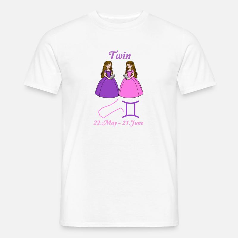 Signe du zodiaque Gémeaux, Princesse, Constellation T-shirt homme